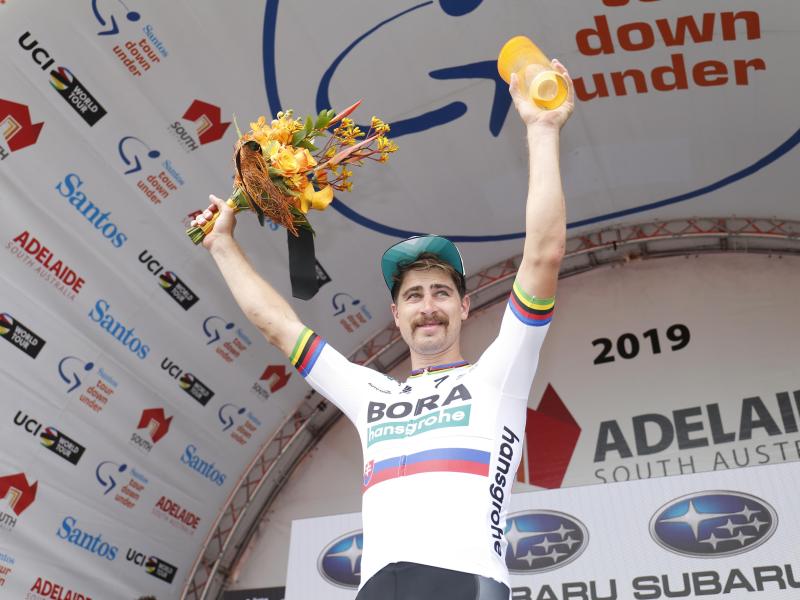 Peter Sagan hat die dritte Etappe der Tour Down Under gewonnen Peter Sagan hat die dritte Etappe der Tour Down Under gewonnen