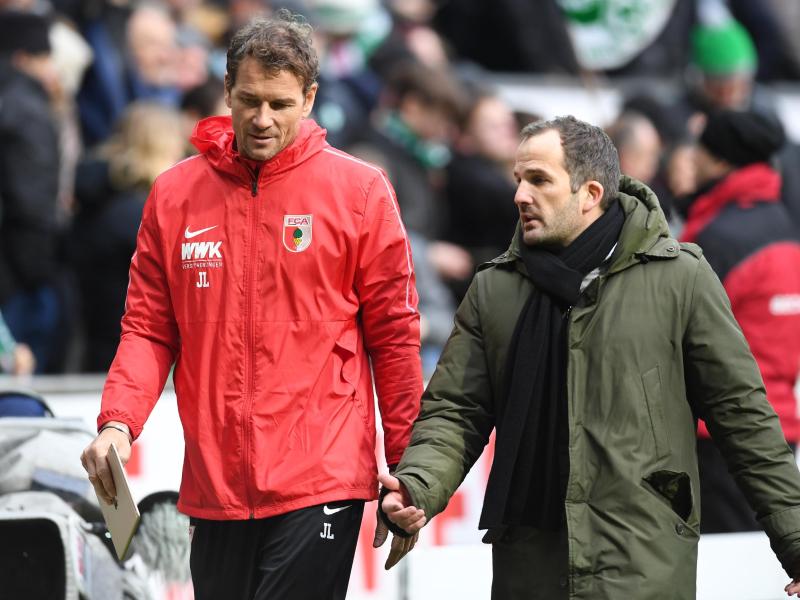 FCA-Co-Trainer Jens Lehmann (l.) und Chef-Coach Manuel Baum