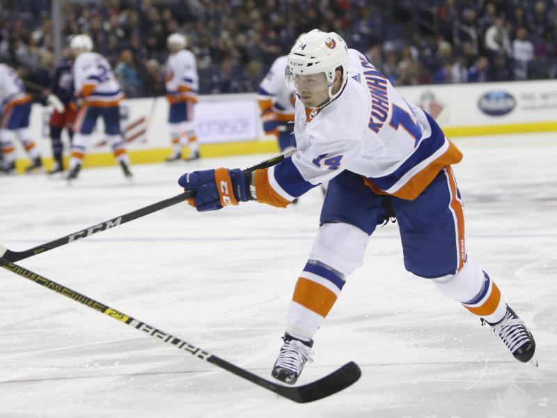 In Aktion: Tom Kühnhackl von den New York Islanders In Aktion: Tom Kühnhackl von den New York Islanders