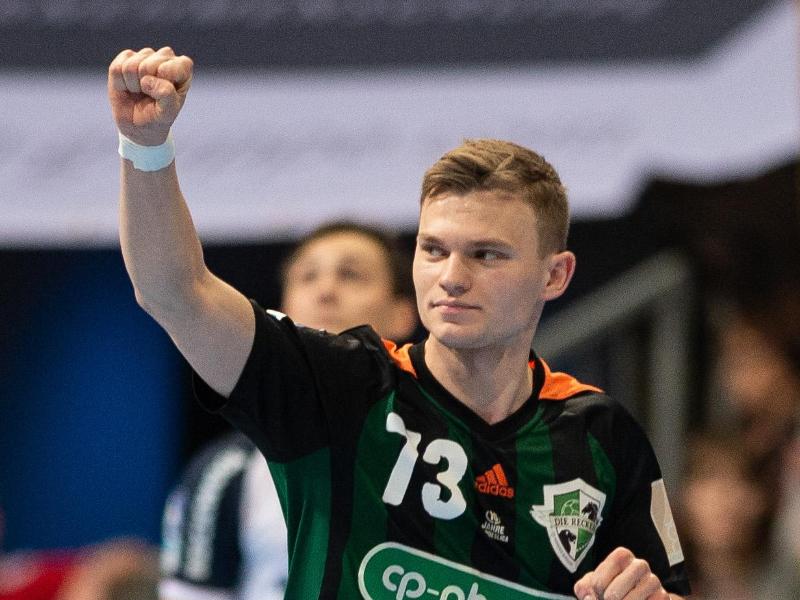 Im Spiel gegen RK Nexe erzielt Hannovers Timo Kastening 10 Tore Im Spiel gegen RK Nexe erzielt Hannovers Timo Kastening 10 Tore