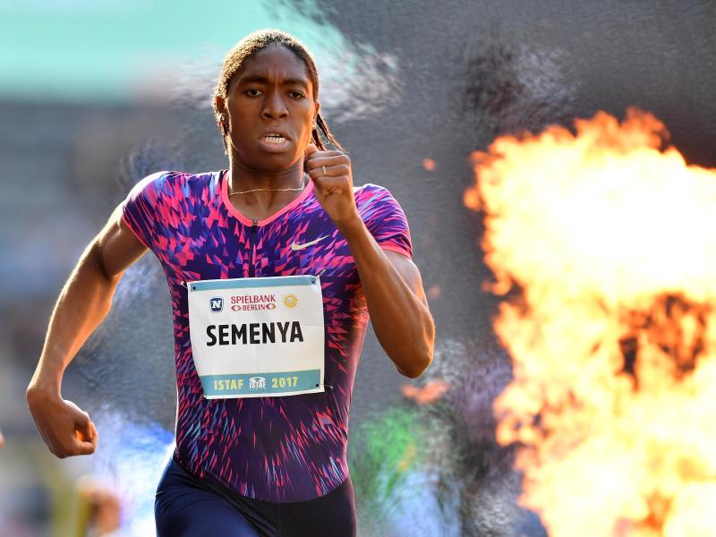 Mittelstrecken-Läuferin Caster Semenya Mittelstrecken-Läuferin Caster Semenya