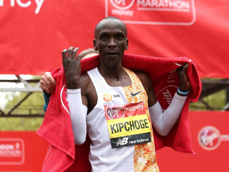 Eliud Kipchoge hält den Marathon-Weltrekord Eliud Kipchoge hält den Marathon-Weltrekord