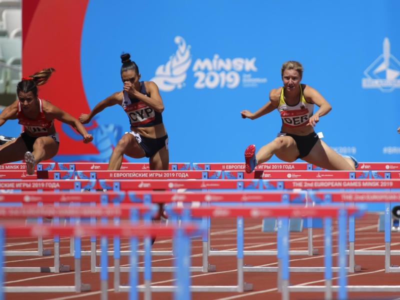 Auch der Hürdenlauf ist Teil der neuen Leichtathletik-Wettkampfform in Minsk Auch der Hürdenlauf ist Teil der neuen Leichtathletik-Wettkampfform in Minsk