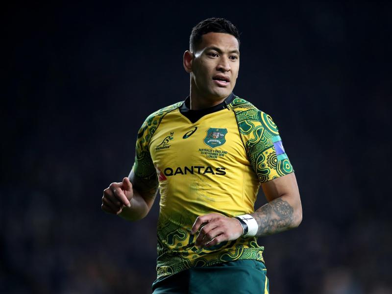 Der Rugby-Star Israel Folau wurde aus der Nationalmannschaft Australiens geworfen, weil er in sozialen Netzwerken gegen Homosexualität agitiert hatte Der Rugby-Star Israel Folau wurde aus der Nationalmannschaft Australiens geworfen, weil er in sozialen Netzwerken gegen Homosexualität agitiert hatte
