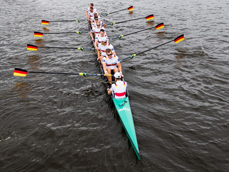 Ist mit einem Sieg ins Weltcup-Finale gestartet: Der deutsche Ruder-Achter Ist mit einem Sieg ins Weltcup-Finale gestartet: Der deutsche Ruder-Achter