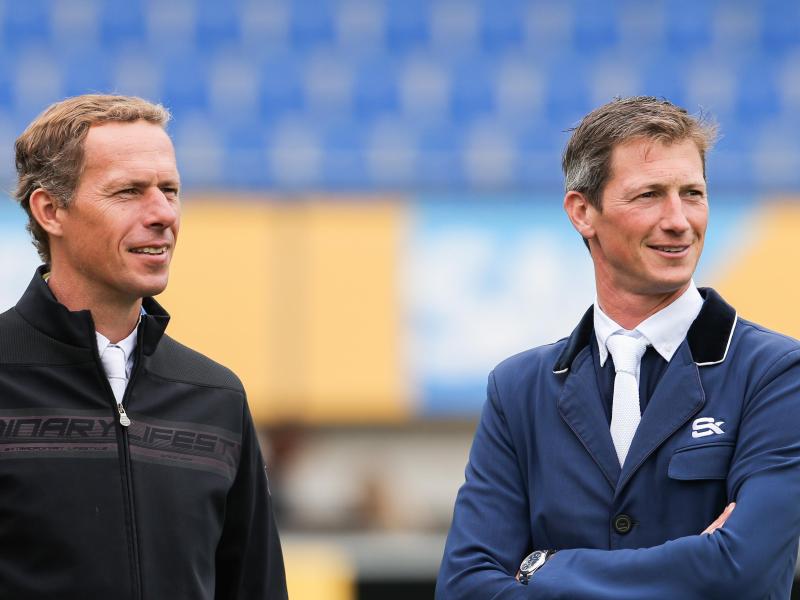 Deutsche Hoffnungen in Aachen: Christian Ahlmann (l.) und Daniel Deußer Deutsche Hoffnungen in Aachen: Christian Ahlmann (l.) und Daniel Deußer