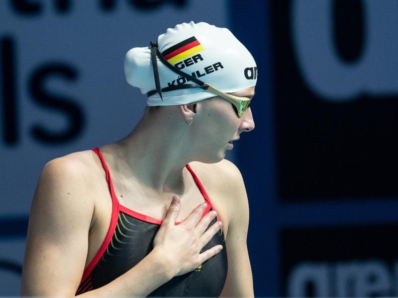 Qualifizierte sich als Elfte über 100 Meter Schmetterling für das Halbfinale: Sarah Köhler Qualifizierte sich als Elfte über 100 Meter Schmetterling für das Halbfinale: Sarah Köhler