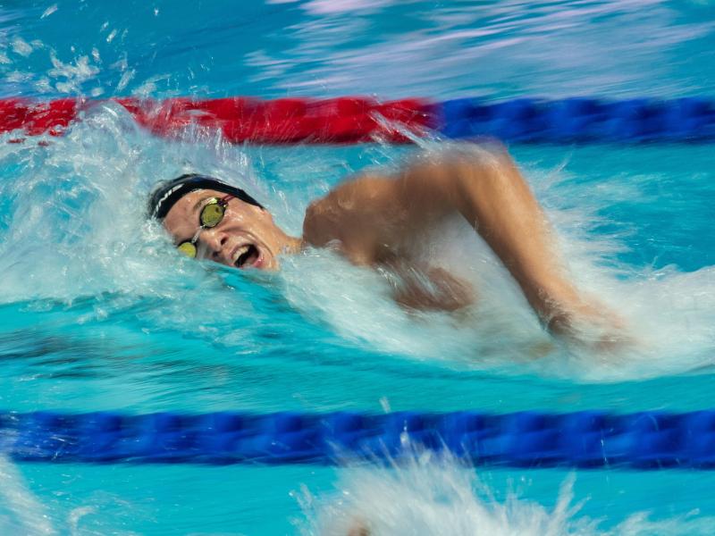 Jacob Heidtmann konnte sich nicht für das Halbfinale über 200 Meter Freistil qualifizieren Jacob Heidtmann konnte sich nicht für das Halbfinale über 200 Meter Freistil qualifizieren