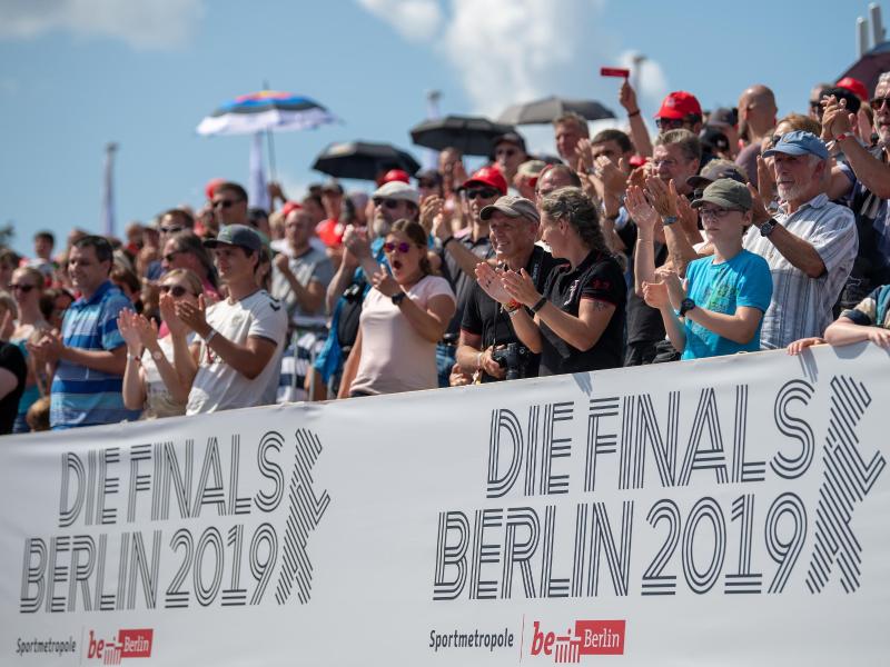 Die vielen Zuschauer sorgen bei den Finals in Berlin für eine gute Stimmung. Foto: Monika Skolimowska Die vielen Zuschauer sorgen bei den Finals in Berlin für eine gute Stimmung. Foto: Monika Skolimowska