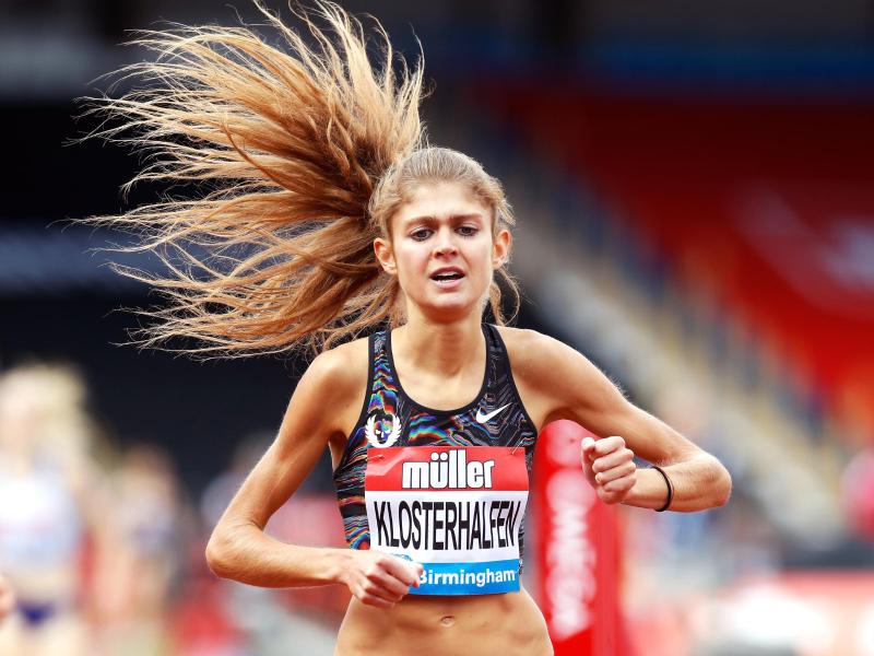 Konstanze Klosterhalfen lief die 1609 Meter beim Diamond-League-Meeting in Birmingham in 4:21,11 Minuten Konstanze Klosterhalfen lief die 1609 Meter beim Diamond-League-Meeting in Birmingham in 4:21,11 Minuten