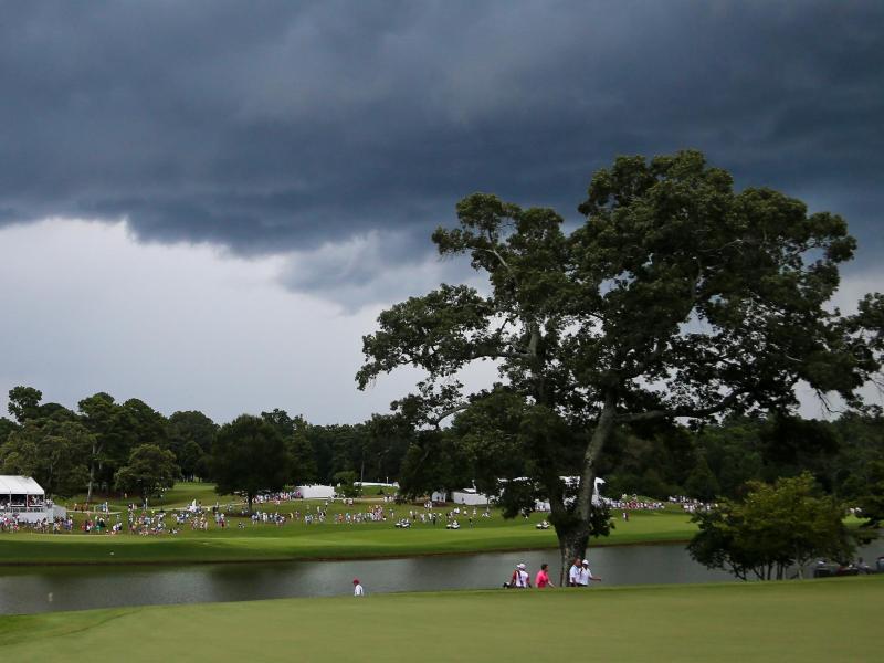 Ein Blitz schlug am East Lake Golf Club ein Ein Blitz schlug am East Lake Golf Club ein