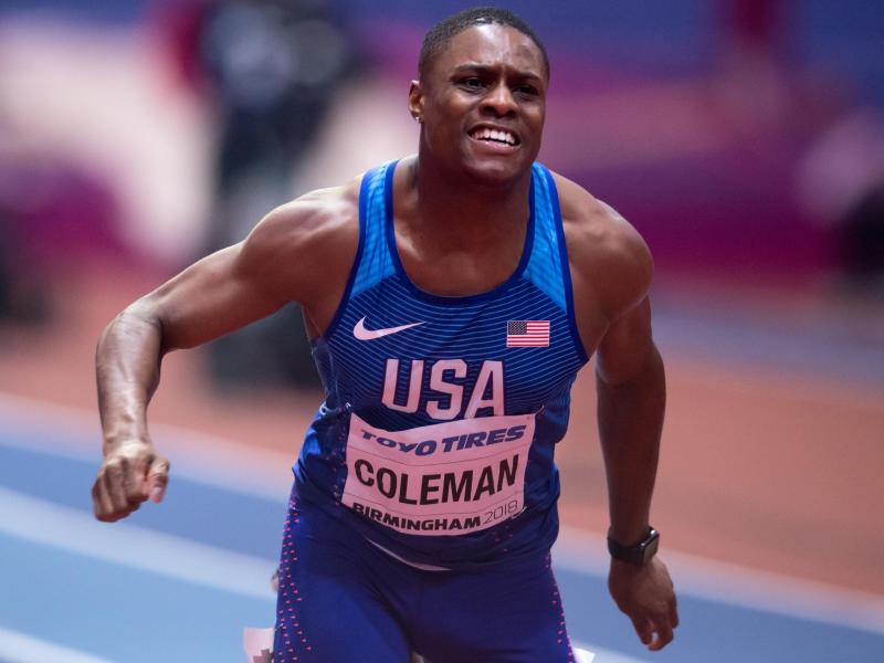 Kann trotz verpasster Dopingtests in Doha starten: Christian Coleman Kann trotz verpasster Dopingtests in Doha starten: Christian Coleman