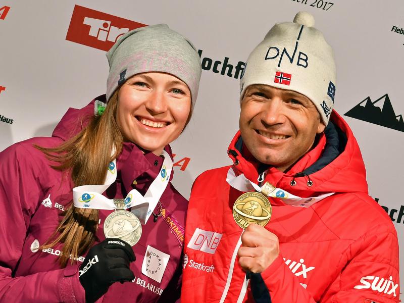 Darya Domracheva und Ole Einar Björndalen trainieren jetzt Chinas Biathleten Darya Domracheva und Ole Einar Björndalen trainieren jetzt Chinas Biathleten