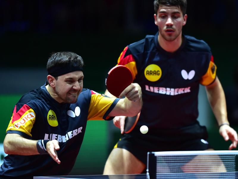 Sind in Bremen früh ausgeschieden: Timo Boll (l.) und Patrick Franziska Sind in Bremen früh ausgeschieden: Timo Boll (l.) und Patrick Franziska