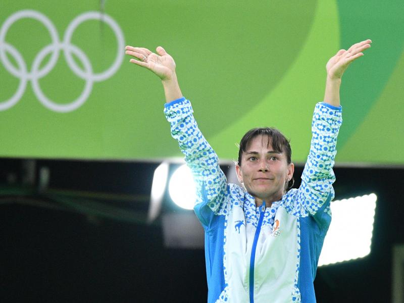 Wird zum achten Mal an Olympischen Spielen teilnehmen: Die usbekische Turnerin Oksana Chusovitina Wird zum achten Mal an Olympischen Spielen teilnehmen: Die usbekische Turnerin Oksana Chusovitina