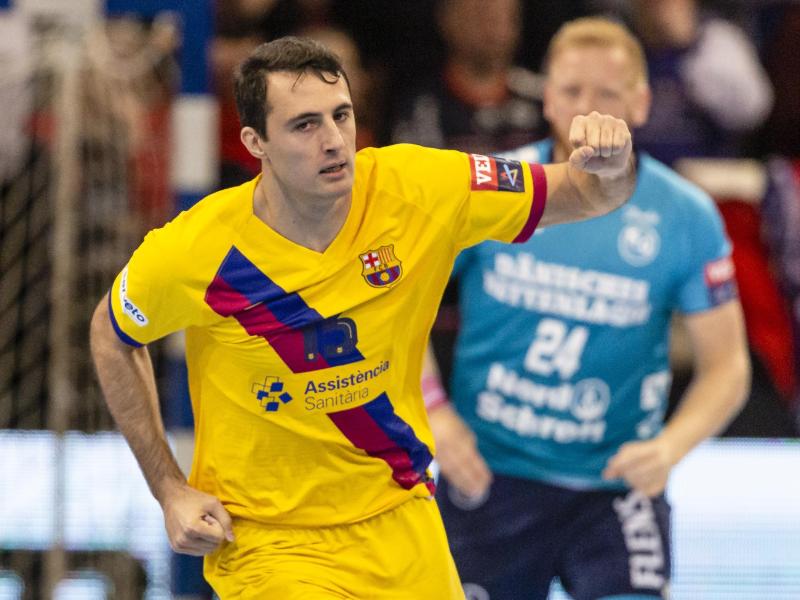 Aitor Arino behielt mit dem FC Barcelona gegen Flensburg-Handewitt die Oberhand. Foto: Frank Molter/dpa Aitor Arino behielt mit dem FC Barcelona gegen Flensburg-Handewitt die Oberhand. Foto: Frank Molter/dpa