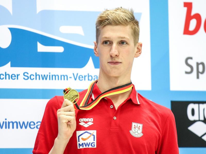 Florian Wellbrock hat zum Abschluss der deutschen Kurzbahn-Meisterschaften seinen dritten Titel gewonnen Florian Wellbrock hat zum Abschluss der deutschen Kurzbahn-Meisterschaften seinen dritten Titel gewonnen