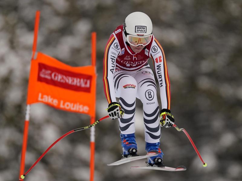 Die deutsche Skirennfahrerin Kira Weidle hat beim Weltcup in Lake Louise den sechsten Platz erreicht Die deutsche Skirennfahrerin Kira Weidle hat beim Weltcup in Lake Louise den sechsten Platz erreicht