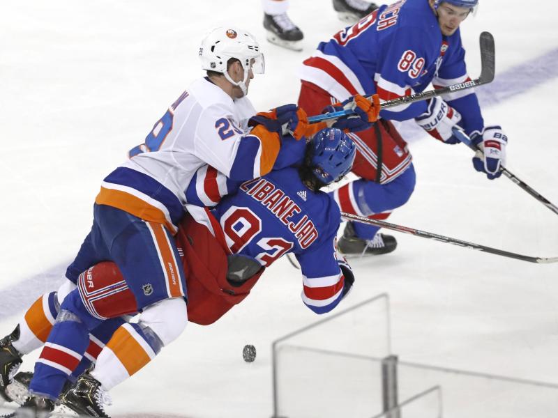 Die New York Rangers haben das Stadtduell gegen die Islanders mit 6:2 gewonnen Die New York Rangers haben das Stadtduell gegen die Islanders mit 6:2 gewonnen