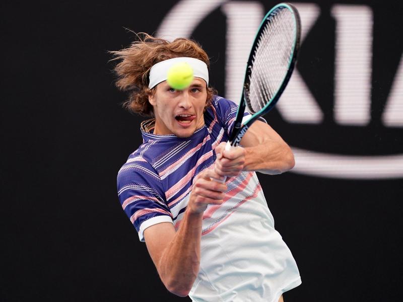 Alexander Zverev zog am Samstag ins Achtelfinale ein Alexander Zverev zog am Samstag ins Achtelfinale ein