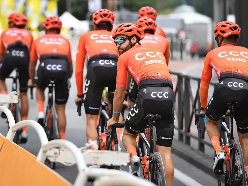 Simon Geschke (2.v.r) steht beim Team CCC unter Vertrag Simon Geschke (2.v.r) steht beim Team CCC unter Vertrag
