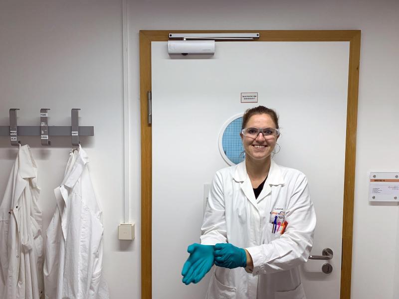 Leonie Harm nutzt die Zeit ohne Turniere, um sich in der Krebsforschung weiterzubilden Leonie Harm nutzt die Zeit ohne Turniere, um sich in der Krebsforschung weiterzubilden