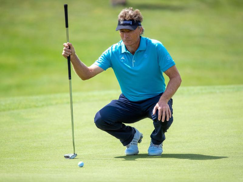 Bernhard Langer hat am Samstag ein paar Schläge eingebüßt Bernhard Langer hat am Samstag ein paar Schläge eingebüßt