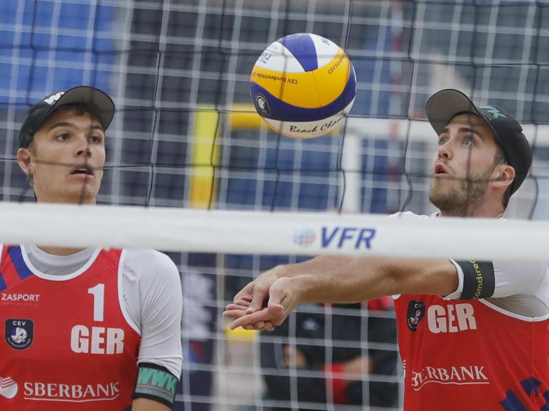Baggern und Pritschen wieder: Julius Thole (l) und Clemens Wickler Baggern und Pritschen wieder: Julius Thole (l) und Clemens Wickler