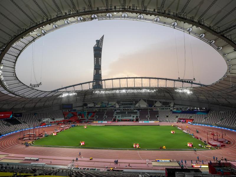 Katar will sich um Olympia 2032 bewerben: Das Khalifa International Stadium Katar will sich um Olympia 2032 bewerben: Das Khalifa International Stadium