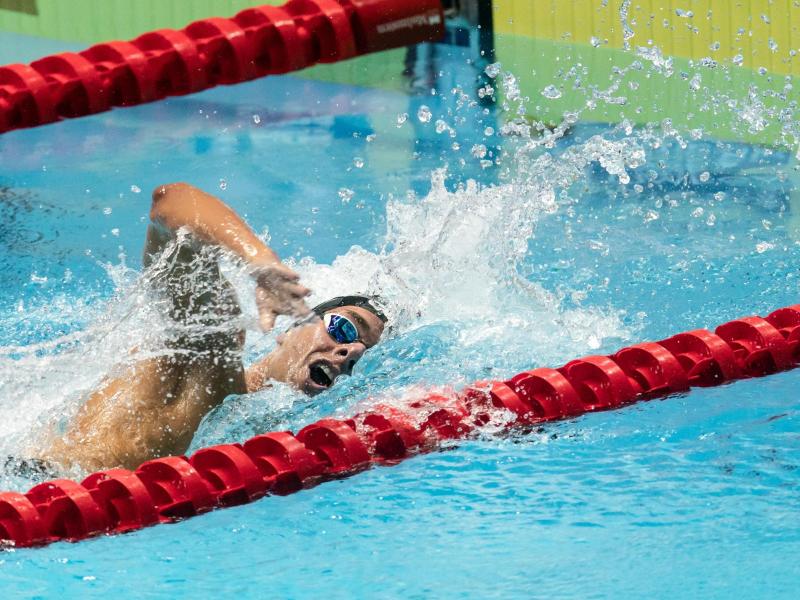 Schwamm einen neuen Europarekord über 1500 Meter Freistil: Gregorio Paltrinieri Schwamm einen neuen Europarekord über 1500 Meter Freistil: Gregorio Paltrinieri