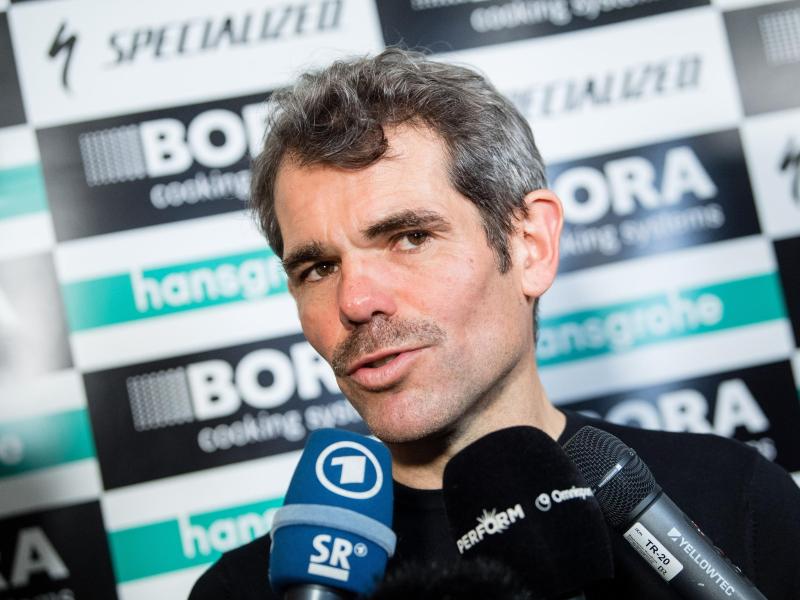 Ralph Denk ist nach dem Etappensieg für Bora-hansgrohe erleichtert Ralph Denk ist nach dem Etappensieg für Bora-hansgrohe erleichtert
