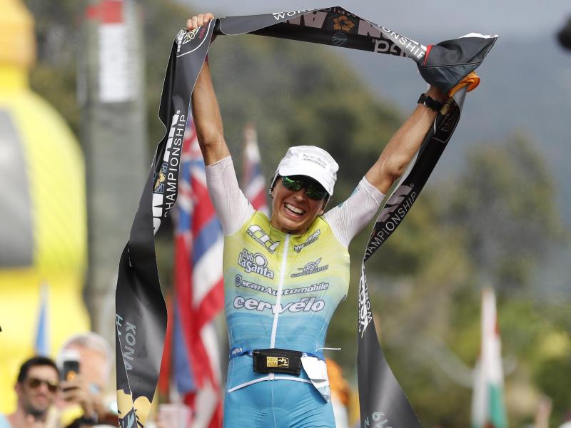 Anne Haug siegte 2019 beim Ironman auf Hawaii Anne Haug siegte 2019 beim Ironman auf Hawaii