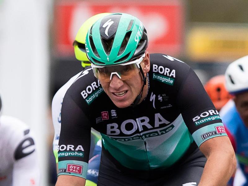 Pascal Ackermann vom Team Bora-Hansgrohe in Aktion Pascal Ackermann vom Team Bora-Hansgrohe in Aktion