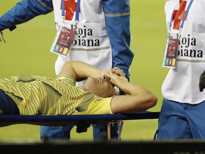 Leverkusens Kolumbianer Santiago Arias hatte sich gegen Venezuela schwer verletzt