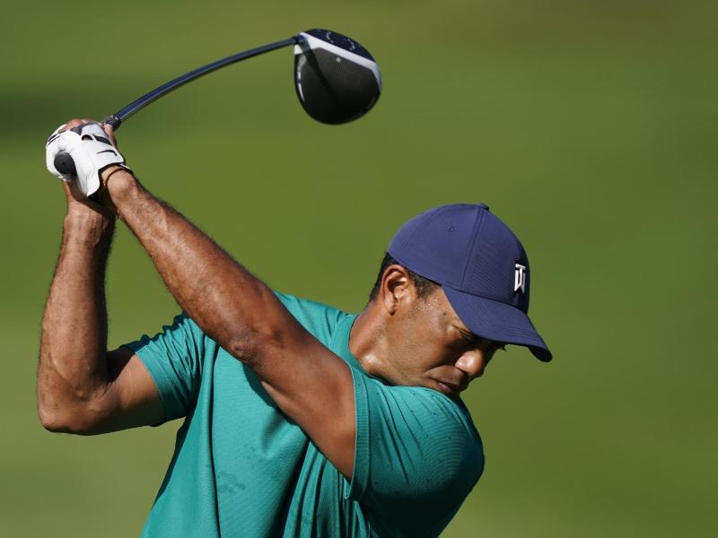 Tiger Woods beim Training im Augusta National Golf Club Tiger Woods beim Training im Augusta National Golf Club