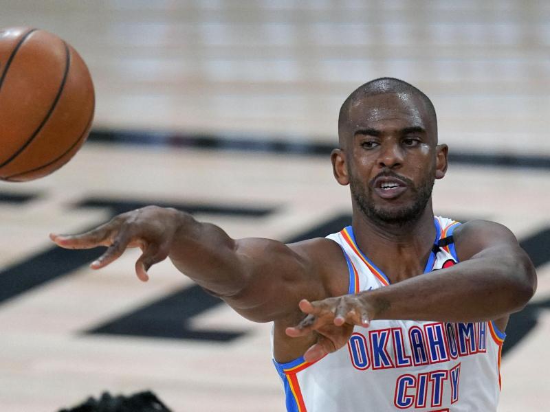 Soll nach Medienberichten zu den Phoenix Suns wechseln: Chris Paul von Oklahoma City Thunder Soll nach Medienberichten zu den Phoenix Suns wechseln: Chris Paul von Oklahoma City Thunder