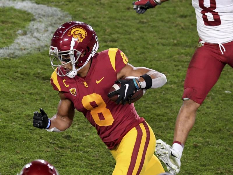 Amon-Ra St. Brown spielt derzeit für die University of Southern California Amon-Ra St. Brown spielt derzeit für die University of Southern California