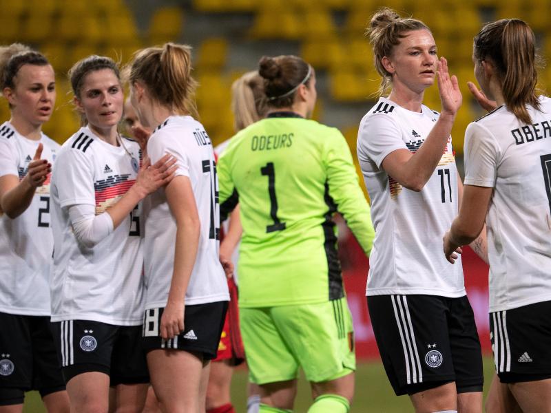 Die DFB-Frauen setzten sich gegen Belgien durch