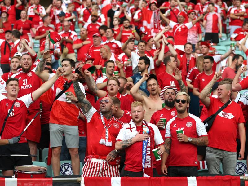 8000 dänische Fans werden ihre Mannschaft im Halbfinale gegen England anfeuer