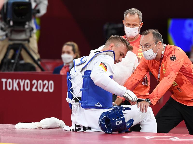Taekwondokämpfer Alexander Bachmann war nach seiner Niederlage enttäuscht
