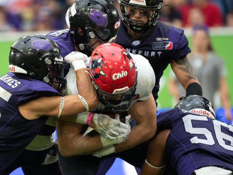 Beim Finale in der German Football League spielte Frankfurt Galaxy gegen Sea Devils Hamburg