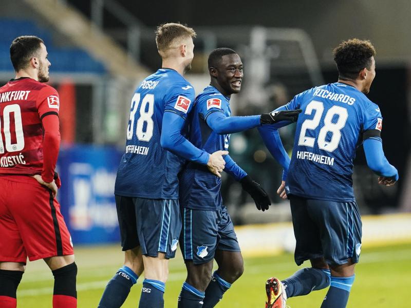 Hoffenheim setzte sich gegen Eintracht Frankfurt durch
