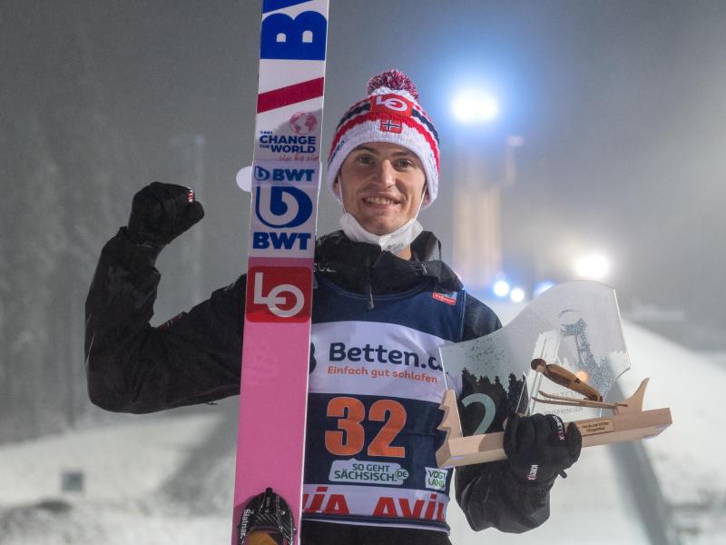 Peilt eine Rückkehr nach Planica an: Daniel-André Tande. Foto: Hendrik Schmidt/dpa-Zentralbild/dpa