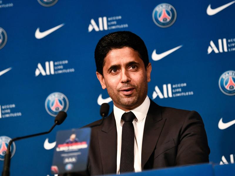Nasser Al-Khelaifi ist der Präsident von Paris Saint-Germain. Foto: Stephane De Sakutin/AFP/dpa