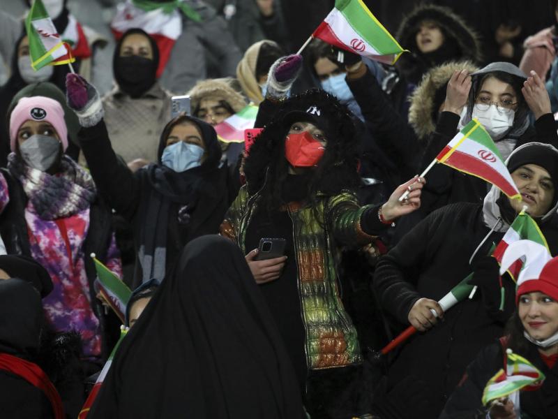 Iranische Frauen sind selten in den Stadien zu sehen