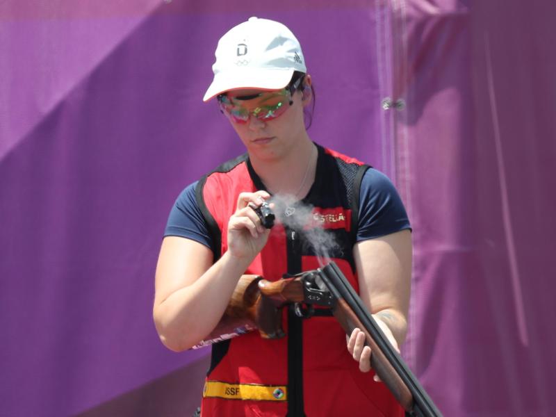 Schaffte es beim Flinten-Weltcup im italienschen Lonato aufs Podest: Nadine Messerschmidt