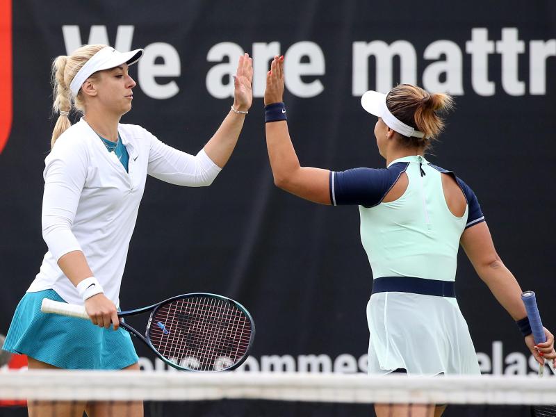 Stehen in Berlin im Viertelfinale: Bianca Andreescu (r.) und Sabine Lisicki