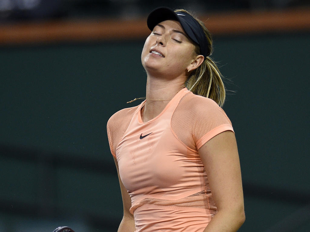 Maria Sharapova ist in Idian Wells in Runde eins gescheitert Maria Sharapova ist in Idian Wells in Runde eins gescheitert