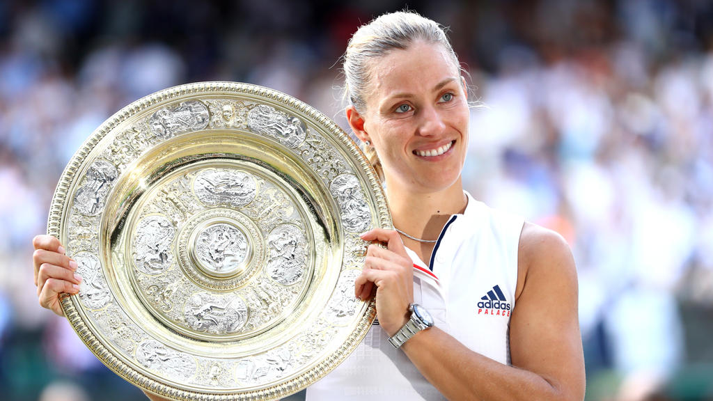 Angelique Kerber gewann 2018 Wimbledon Angelique Kerber gewann 2018 Wimbledon
