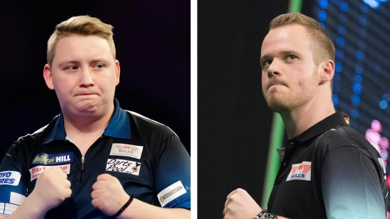 Martin Schindler (l) und Max Hopp wollen ins WM-Halbfinale Martin Schindler (l) und Max Hopp wollen ins WM-Halbfinale